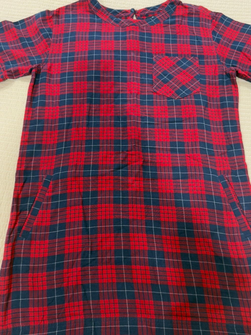 🍂 Madewell Edina Plaid Flannel Shift Dress